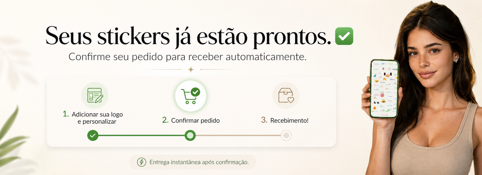 Seus stickers já estão prontos